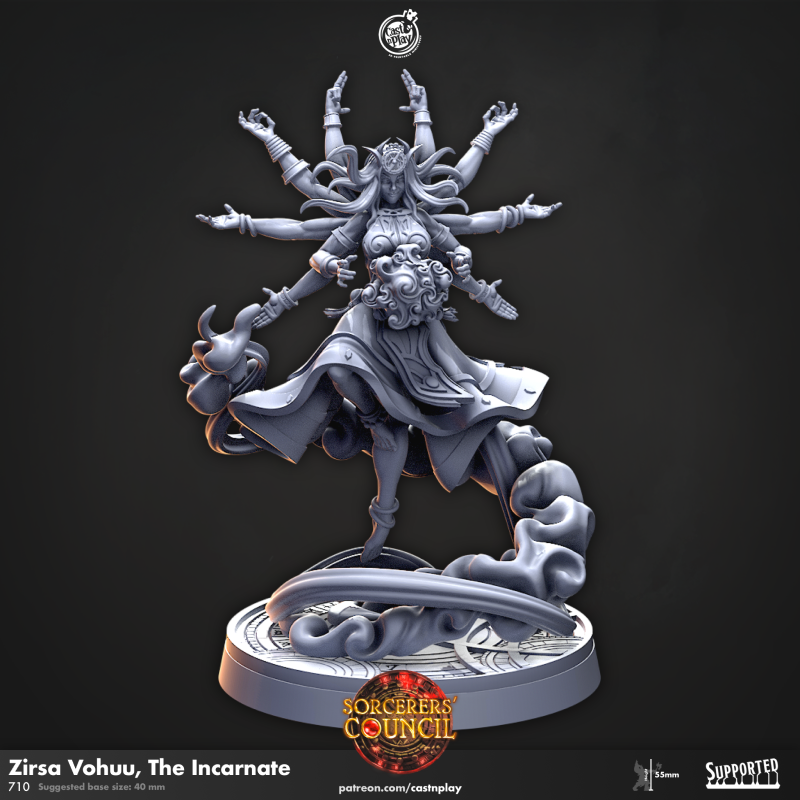 miniature Zirsa Vohuu - The Incarnate by Cast n Play