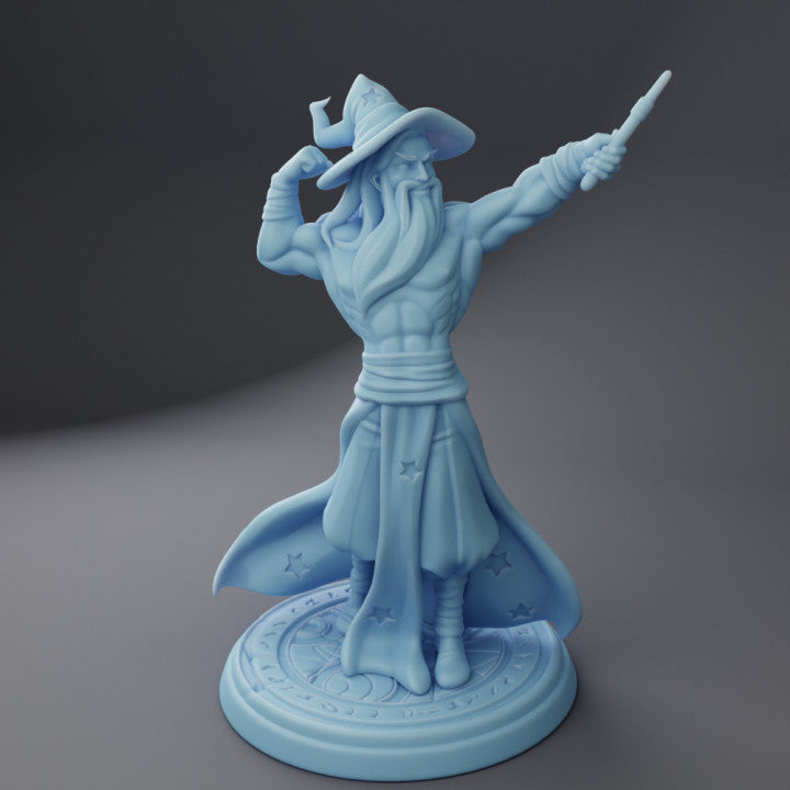 miniature Brent, the buff wizard by Twin Goddess