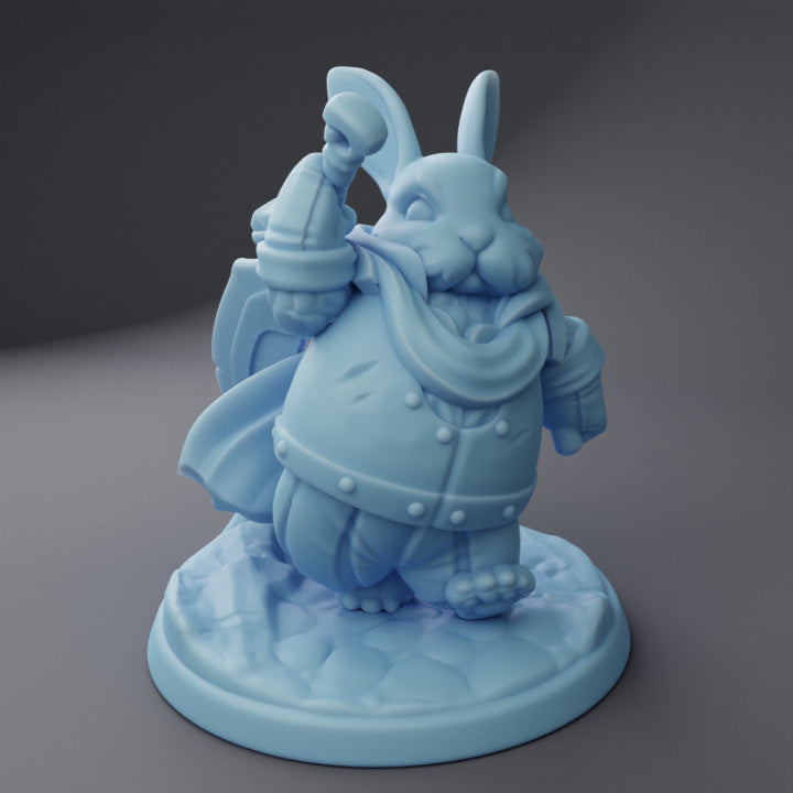 miniature Animal knight Bunny by Twin Goddess