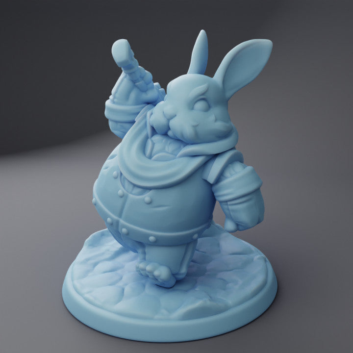 miniature Animal knight Bunny by Twin Goddess