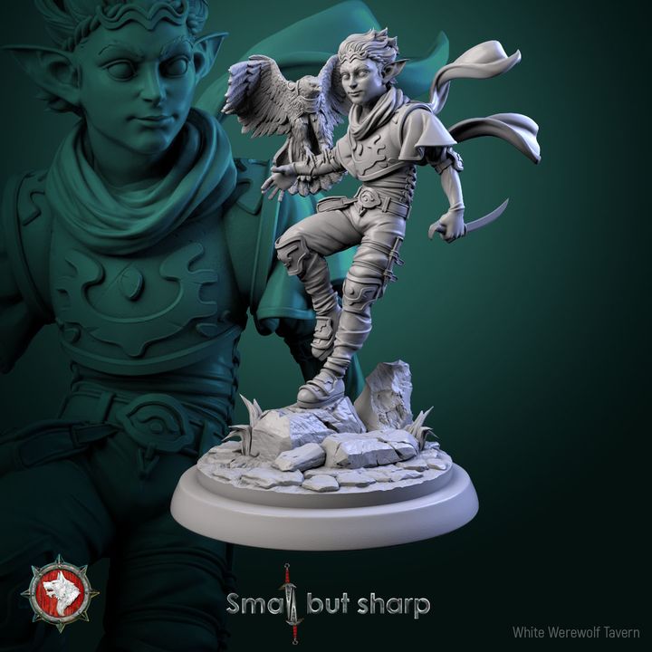 Halfling Warrior - 75mm