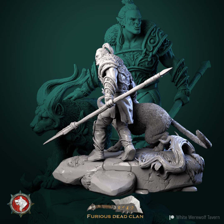 miniature Larsael the Lightning by White Werewolf Tavern