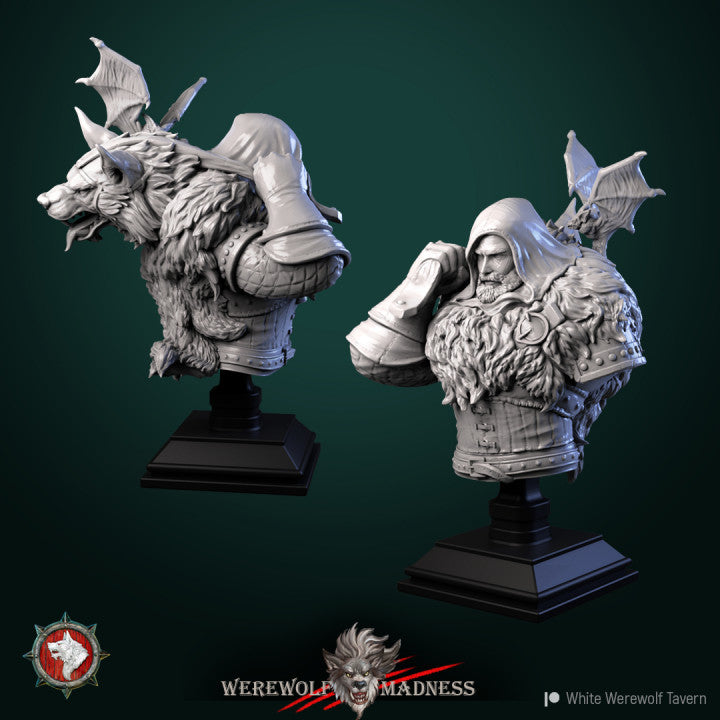 miniature Warclaw Bust by White Werewolf Tavern