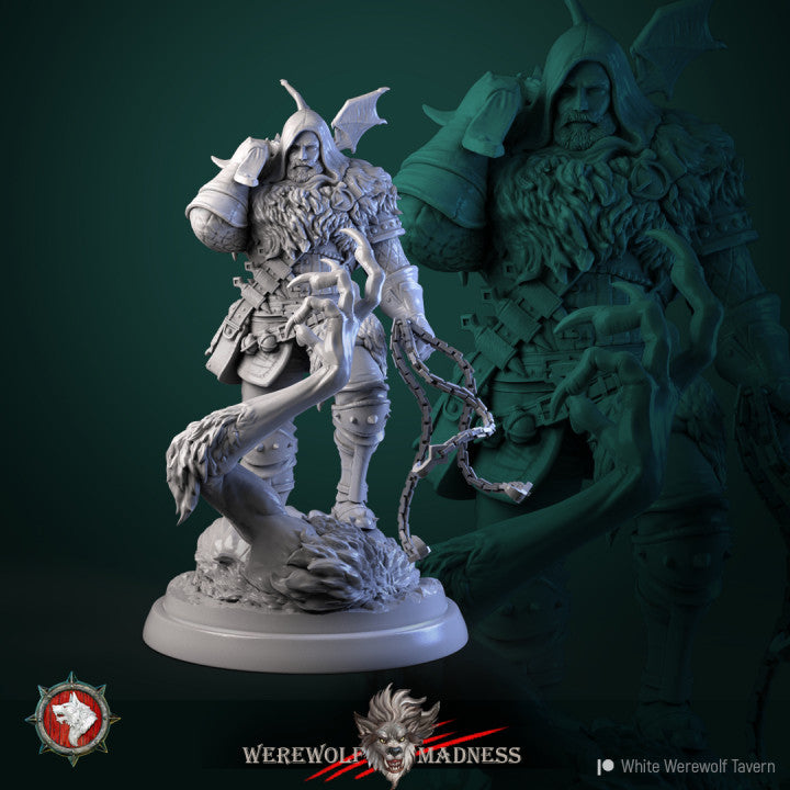miniature Warclaw the Werewolf Slayer by White Werewolf Tavern
