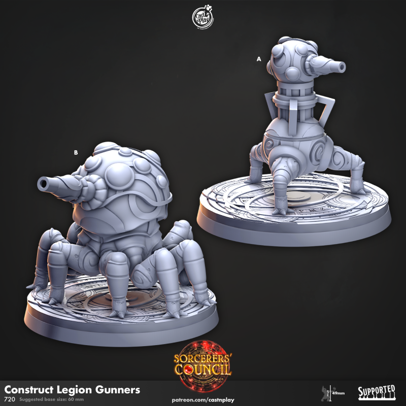 miniature Construct Legion Gunners by Cast n Play