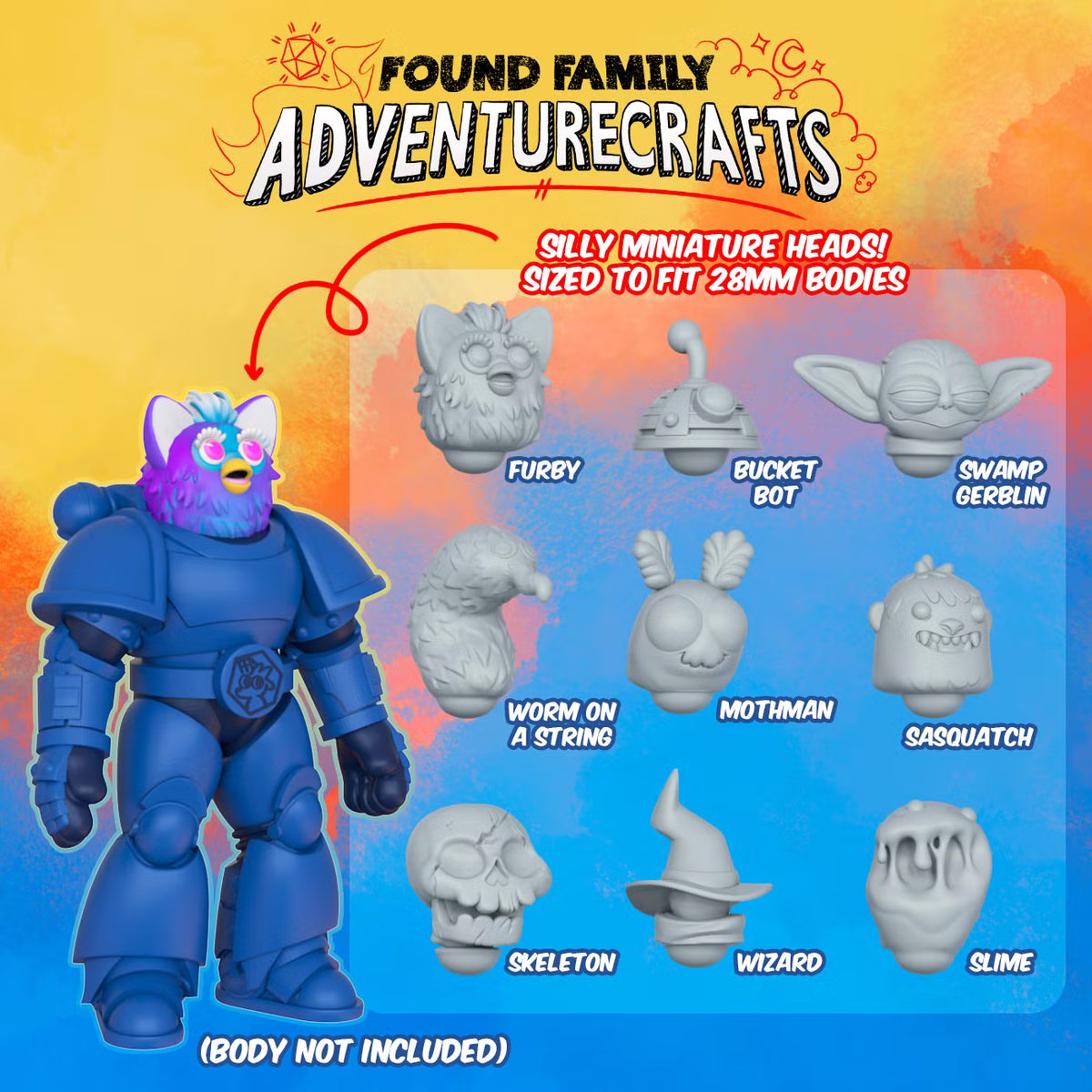 28mm Cartoony Nonsense Heads