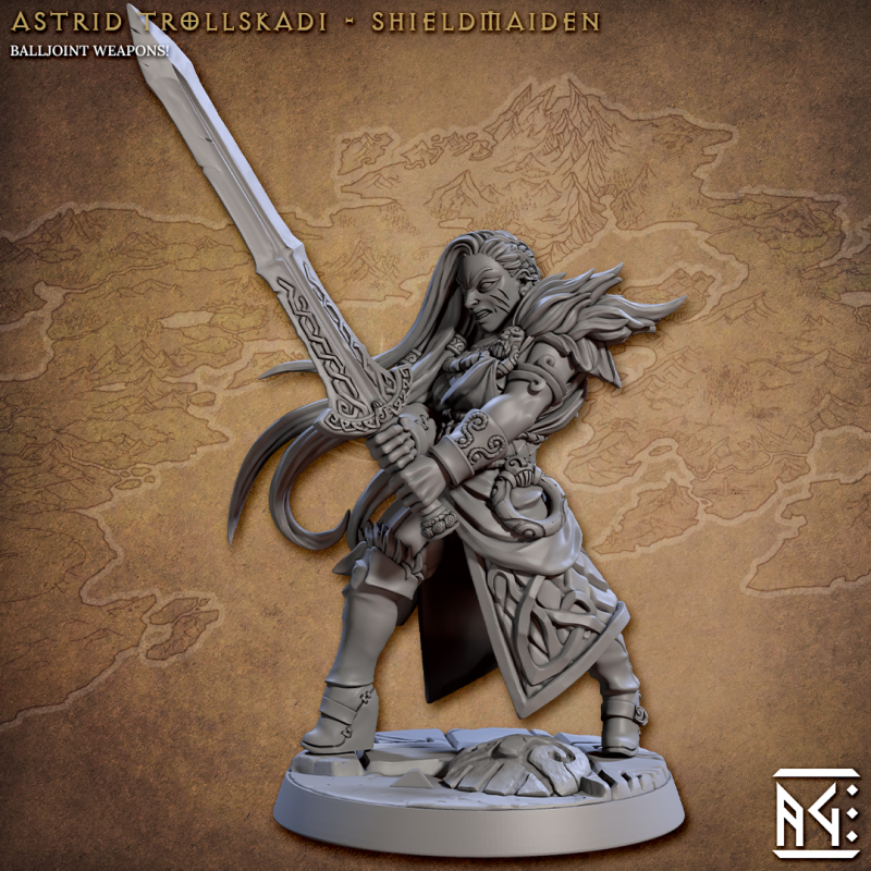 miniature Astrid Trollskadi by Artisan Guild