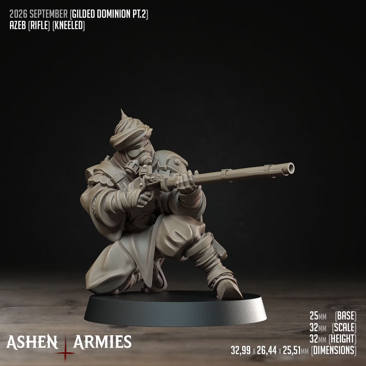Azeb - Rifle - Kneeled