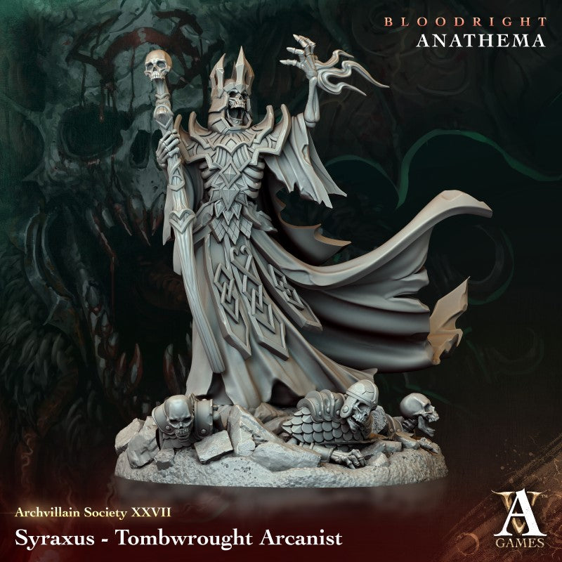 Miniature Syraxus - Tombwrought Arcanist by Archvillain Games