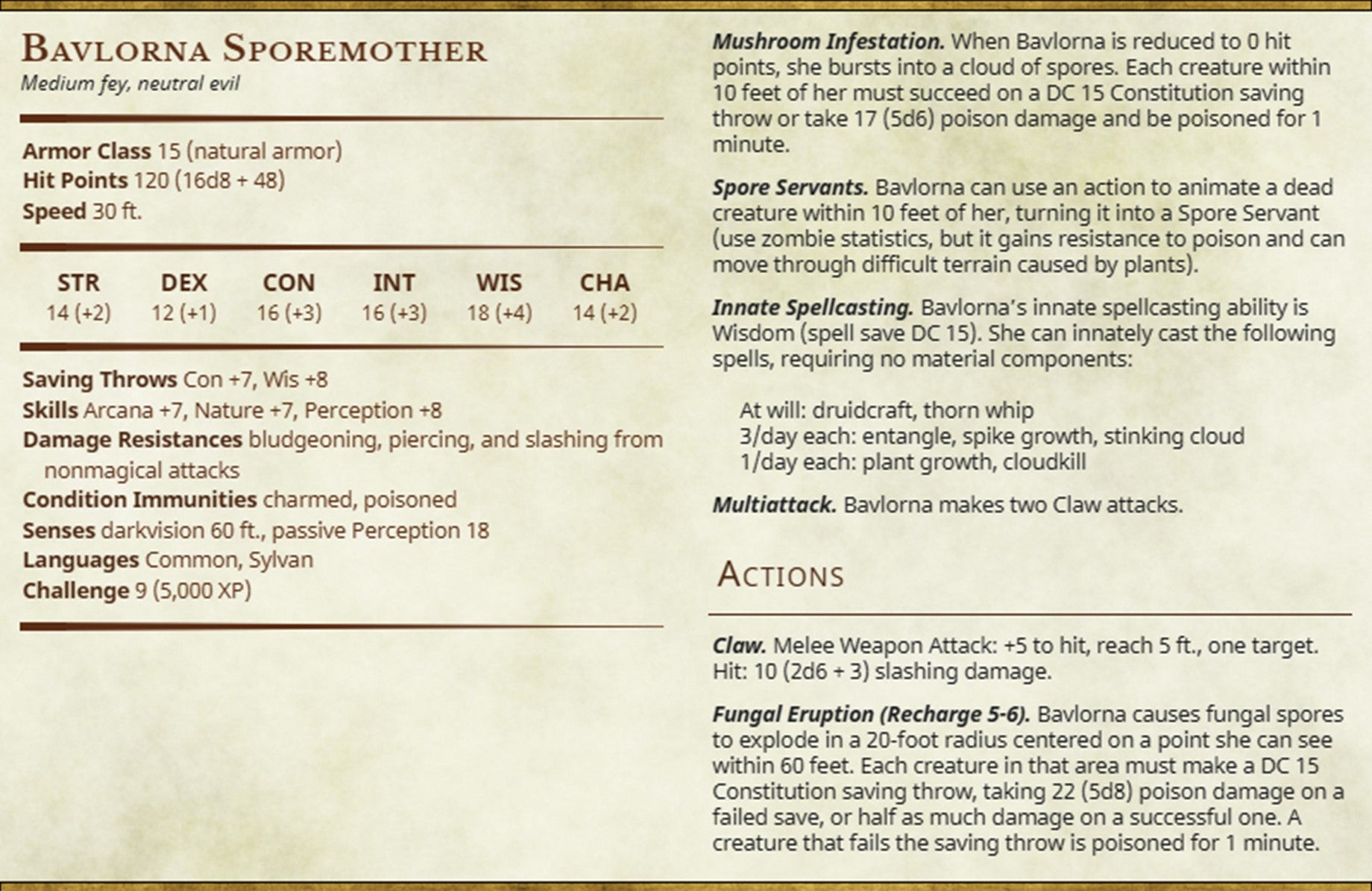 Bavlorna Sporemother