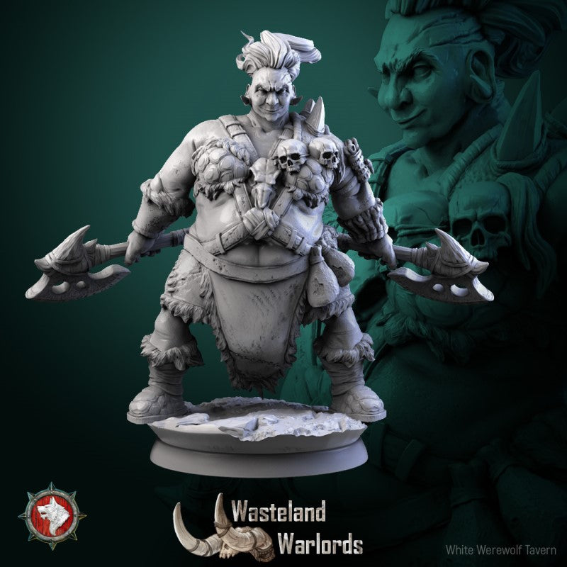 miniature Big Barbarian Set by White Werewolf Tavern