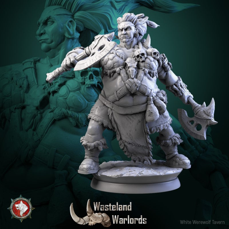 miniature Big Barbarian Set by White Werewolf Tavern