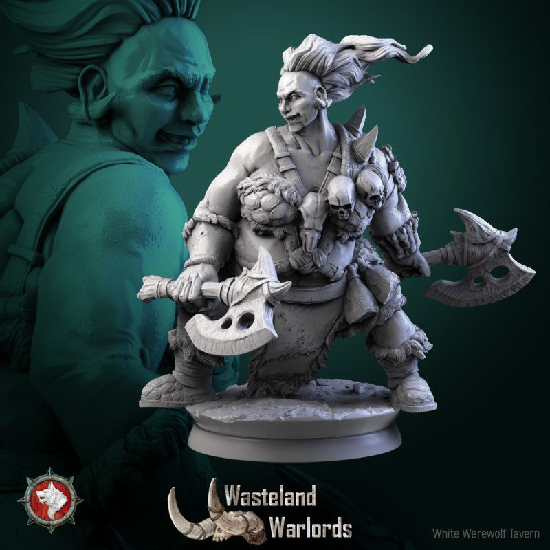 miniature Big Barbarian Set by White Werewolf Tavern