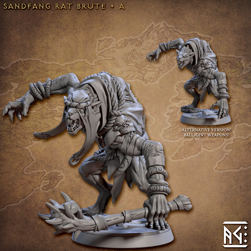 miniature Sandfang Rat Brute by Artisan Guild