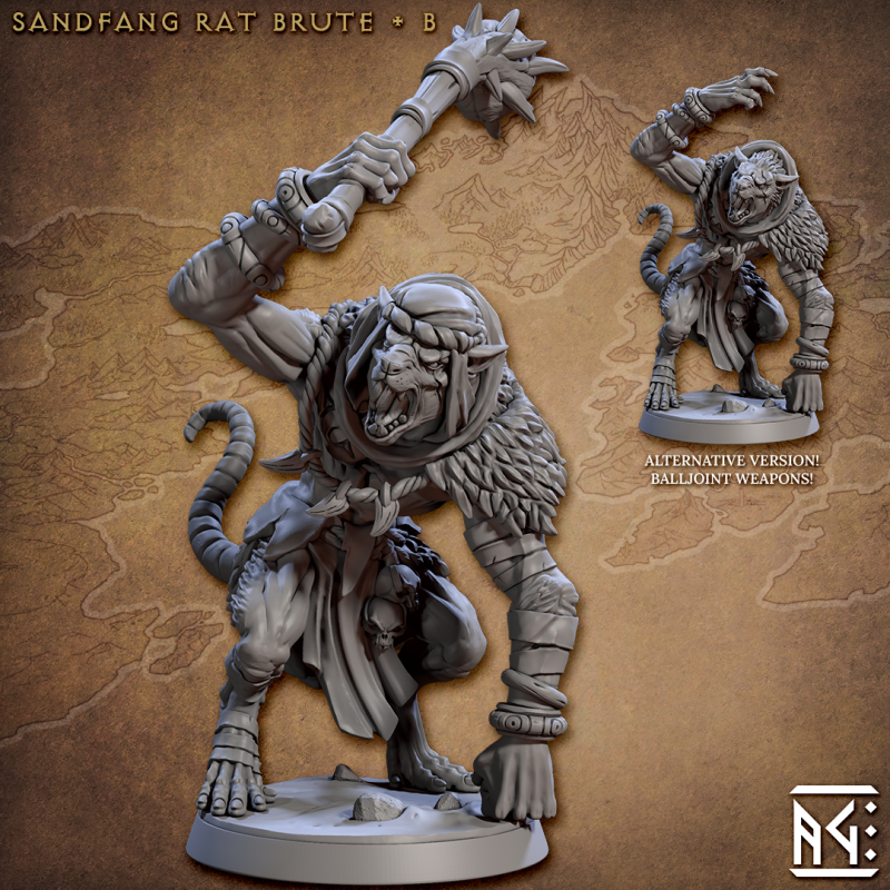 miniature Sandfang Rat Brute by Artisan Guild