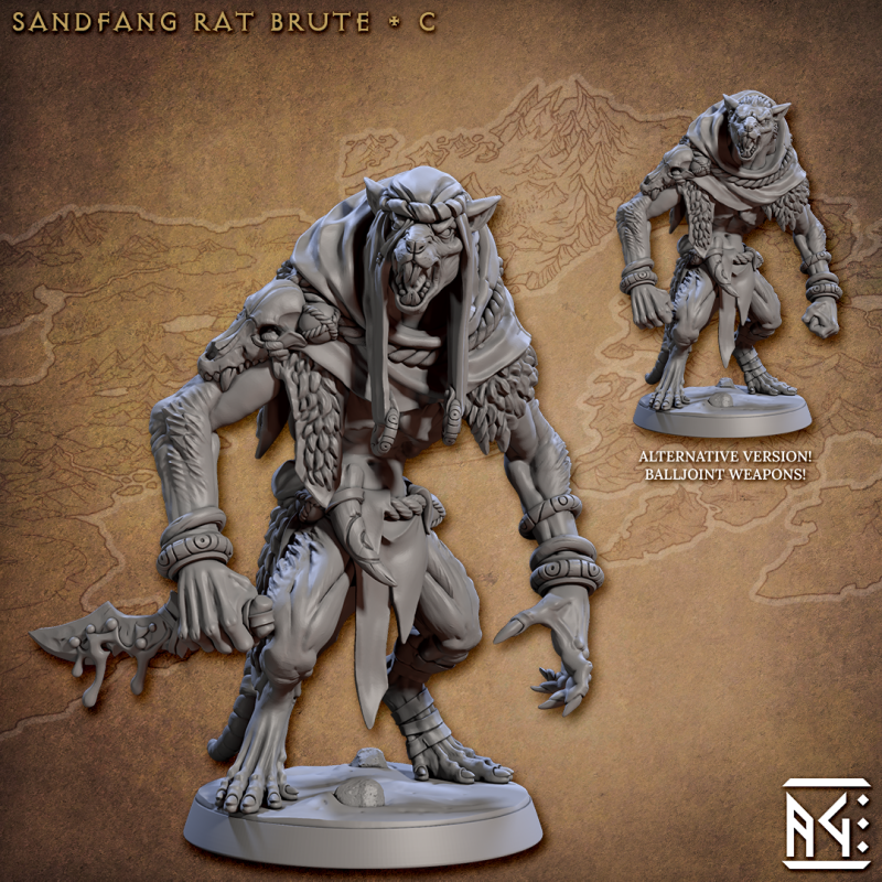 miniature Sandfang Rat Brute by Artisan Guild