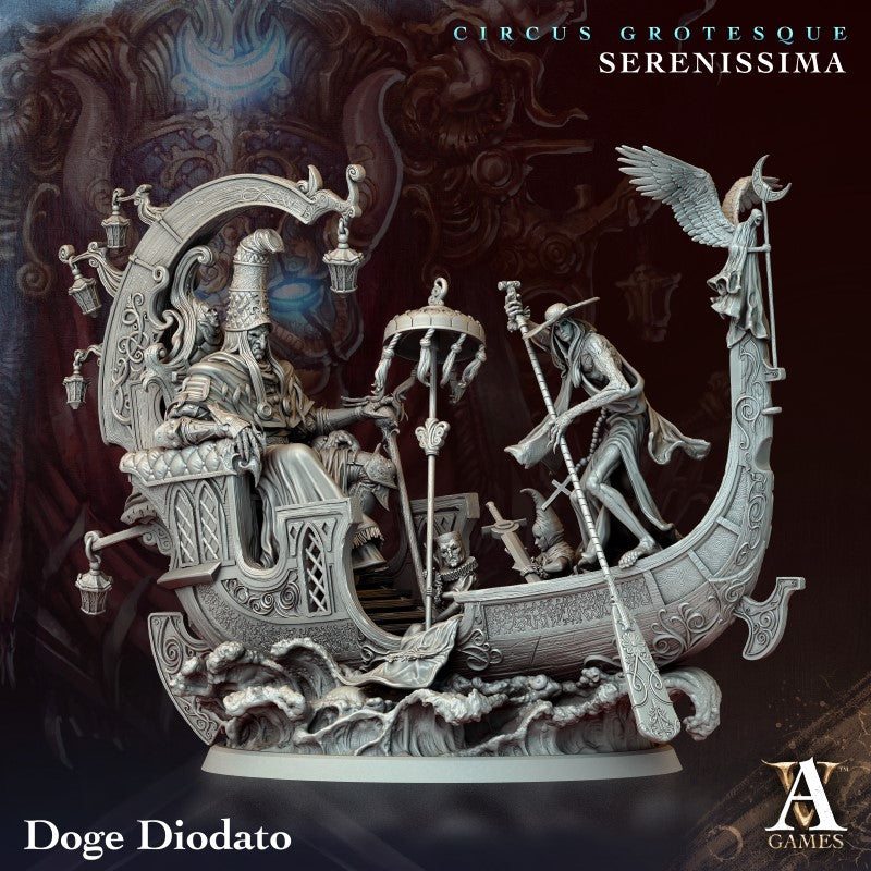 miniature Doge Diodato by Archvillain Games