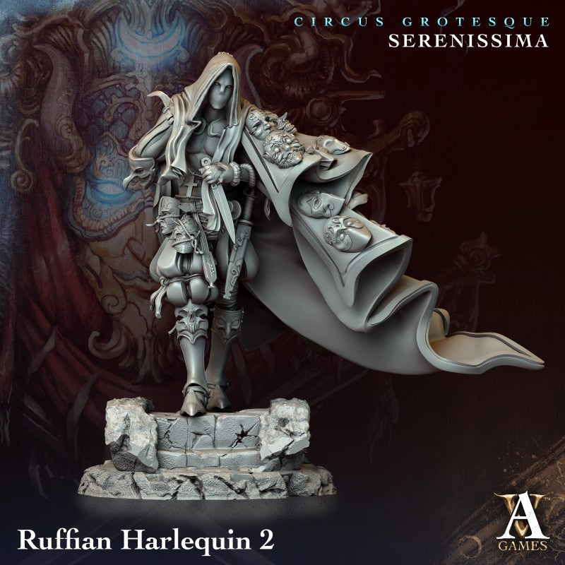 miniature Ruffian Harlequin by Archvillain Games