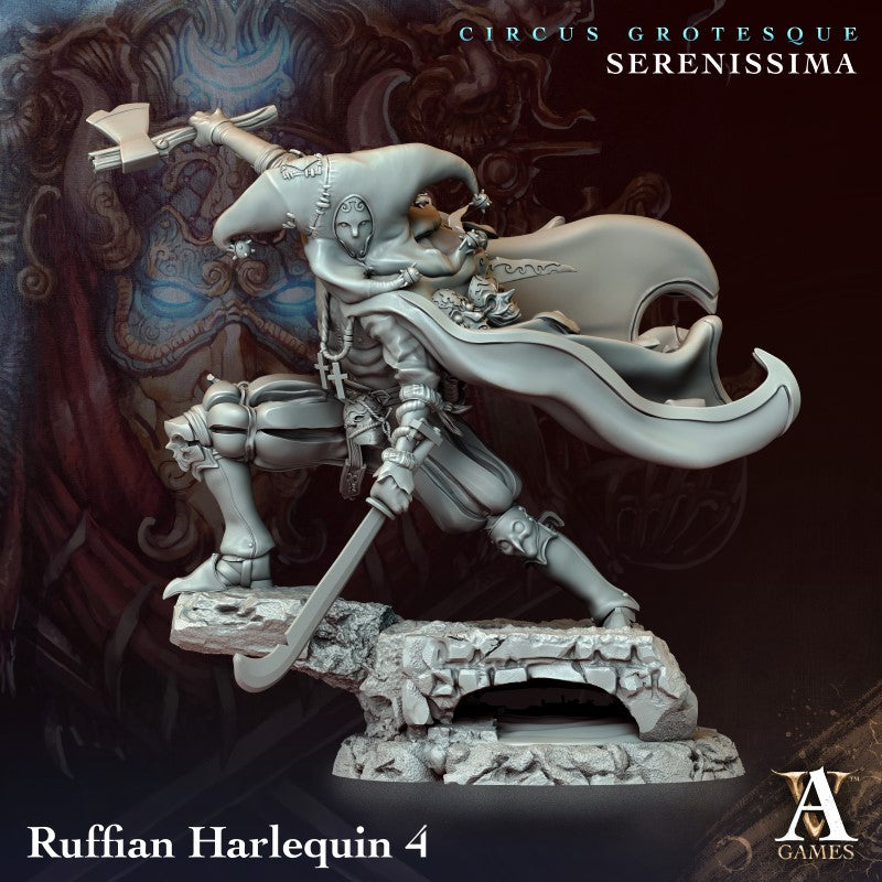 miniature Ruffian Harlequin by Archvillain Games