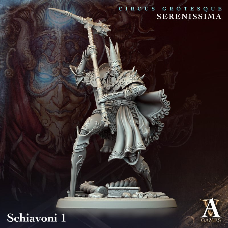 miniature Schiavoni by Archvillain Games.