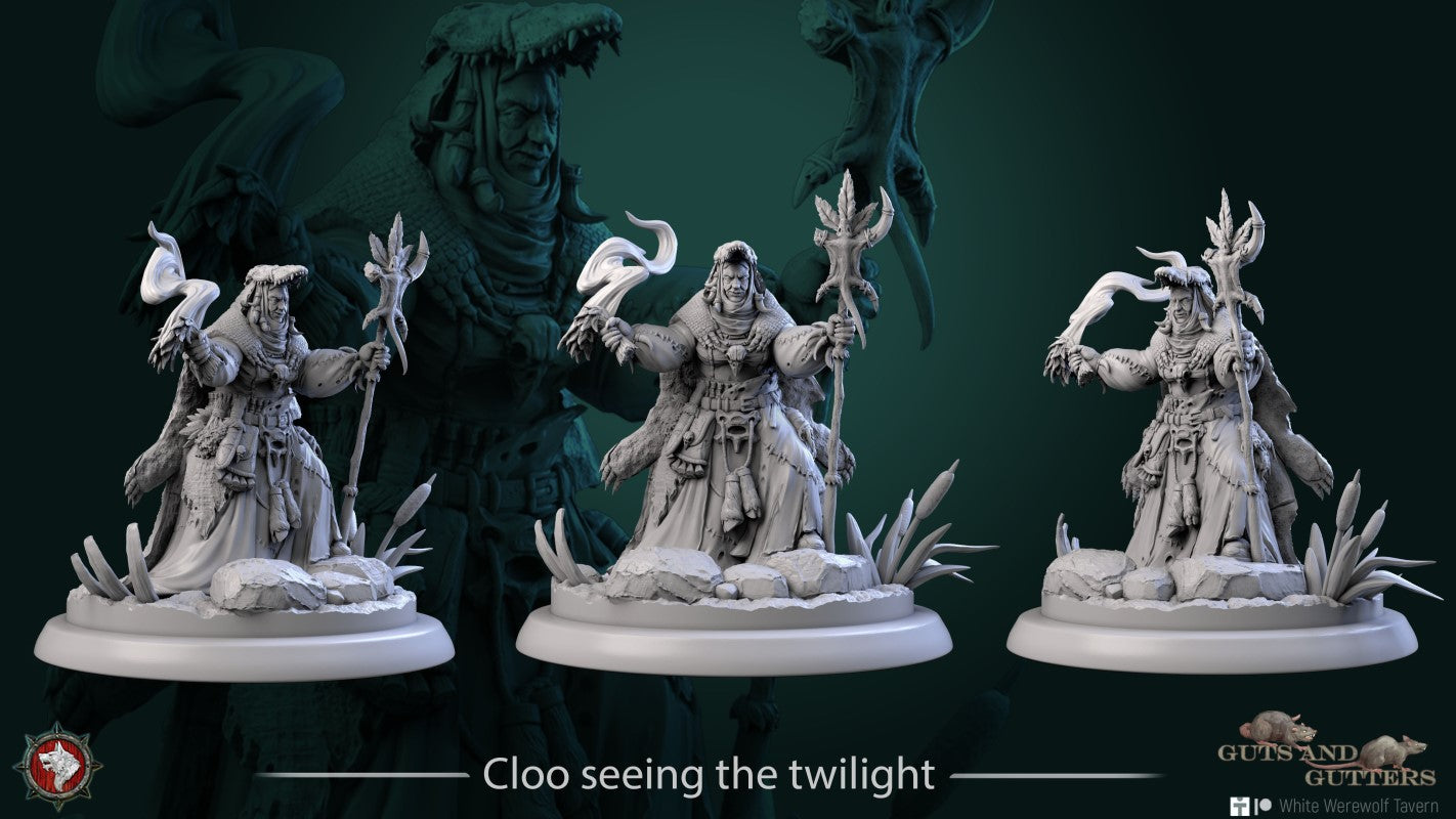 miniature Cloo Seeing the Twilight by White Werewolf Tavern