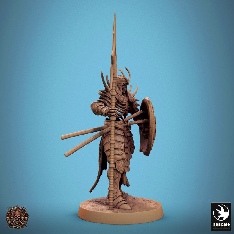 Oriental Skeleton - Spear Shield Guard