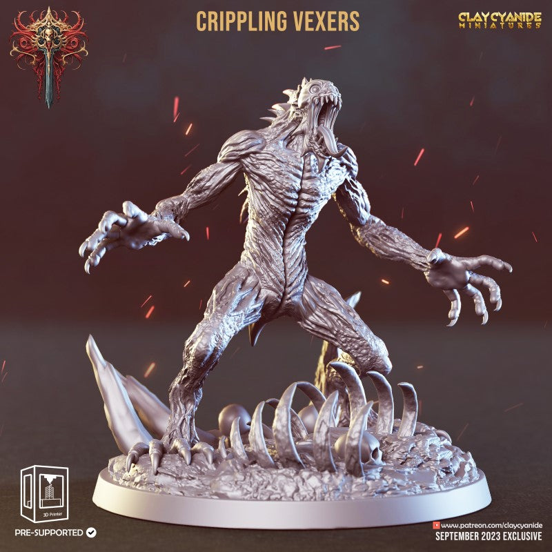 miniature Crippling Vexer by Clay Cyanide