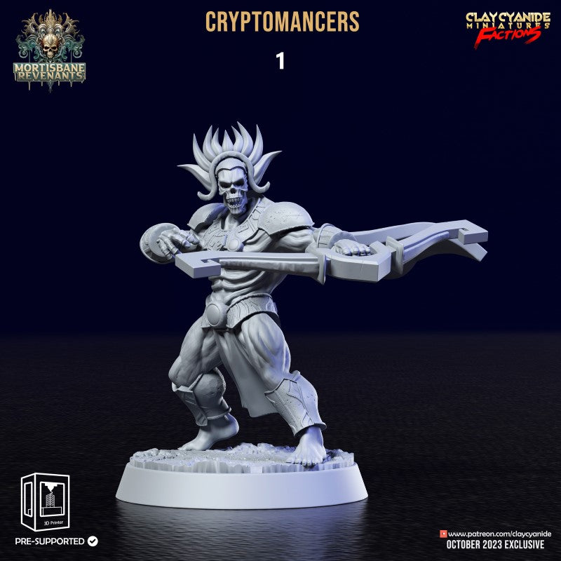 Miniature Cryptmancers by Clay Cyanide