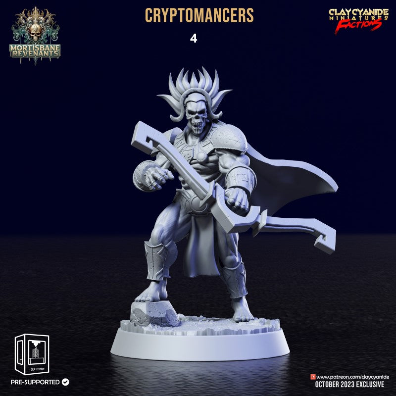 Miniature Cryptmancers by Clay Cyanide