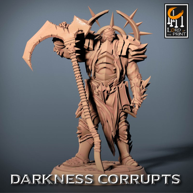 miniature Darknight Scythe - Stand by Lord of the Print
