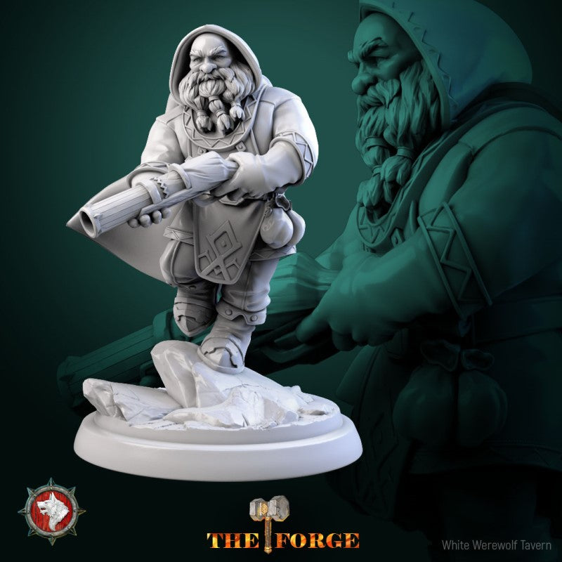 miniature Dwarf Gunslinger by White Werewolf Tavern