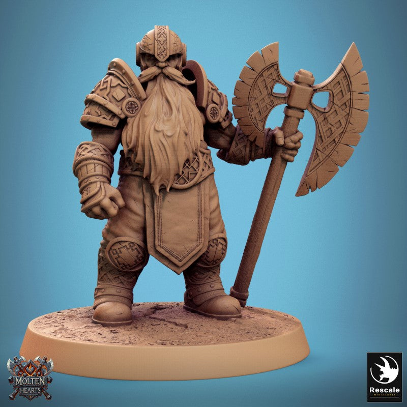 Dwarf Warrior - Big Axe Stand C