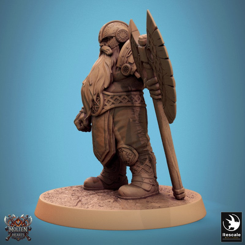 Dwarf Warrior - Big Axe Stand C