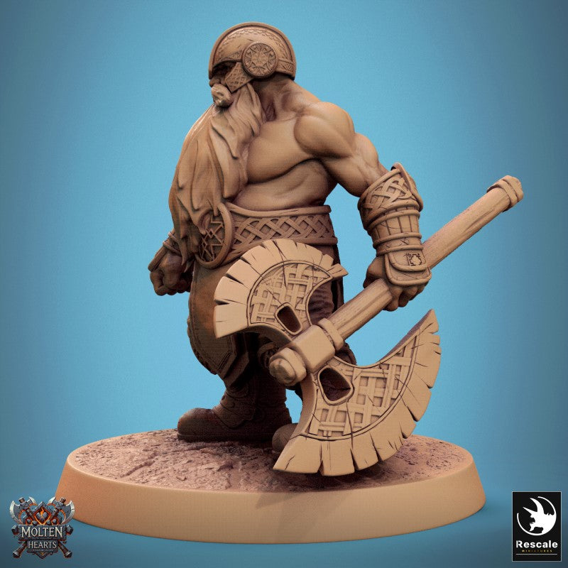 Dwarf Warrior - Big Axe Stand Ready