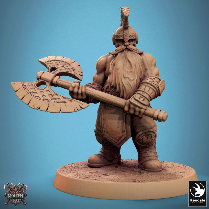 Dwarf Warrior - Big Axe Stand