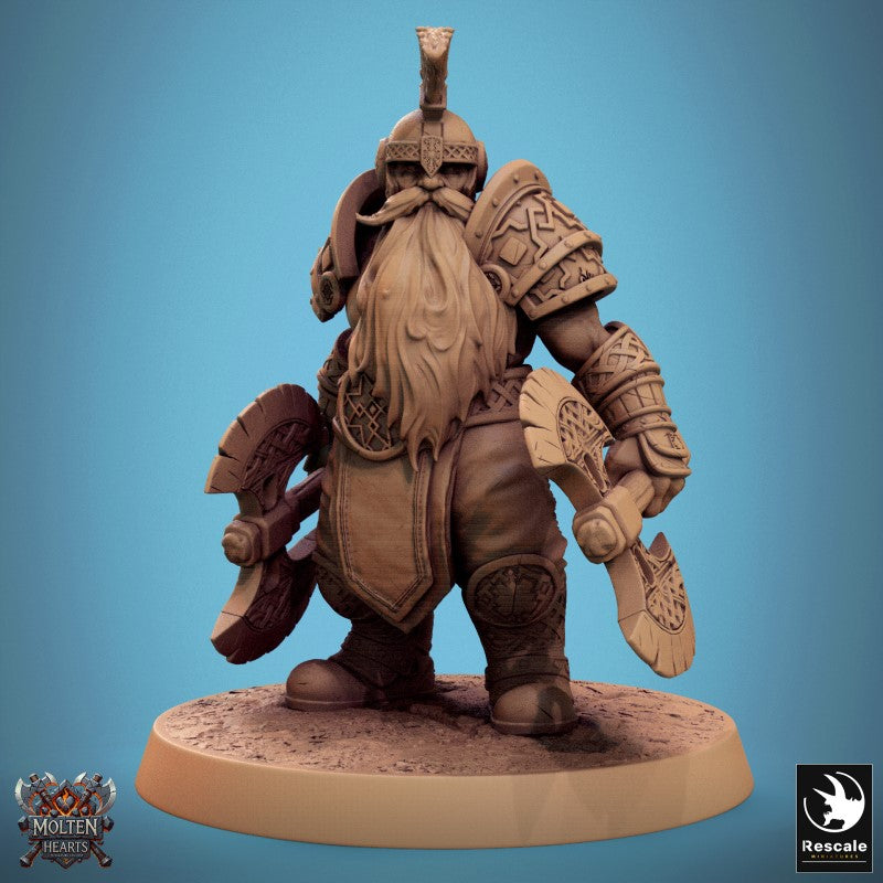 Dwarf Warrior - Dual Axe Ready