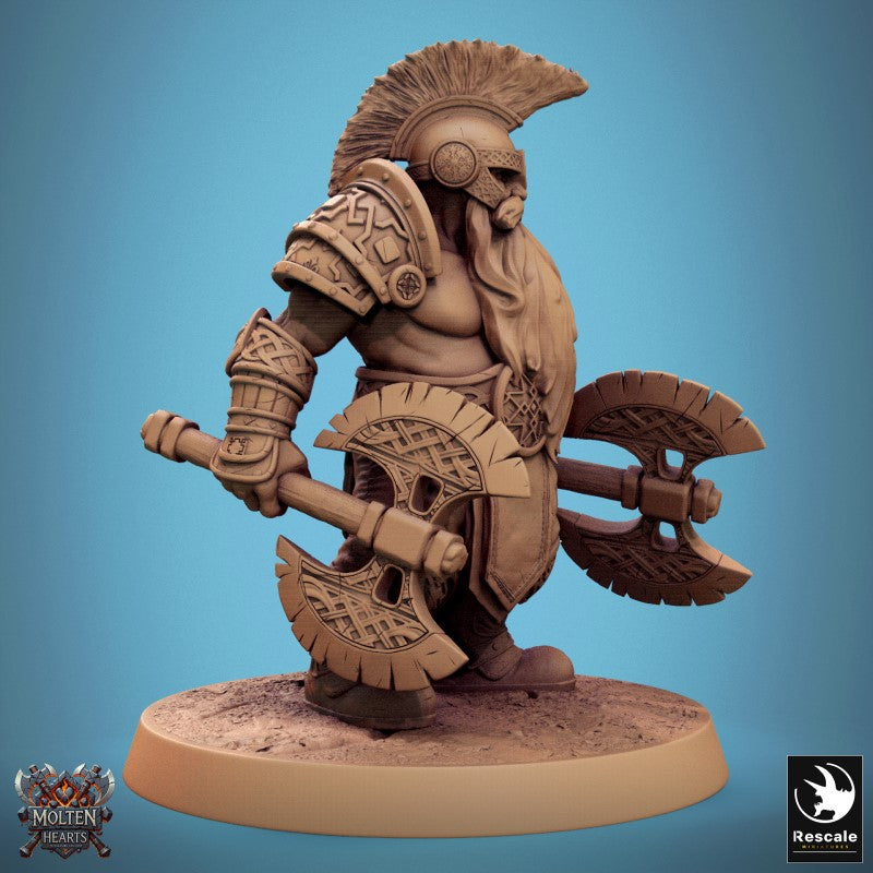 Dwarf Warrior - Dual Axe Ready