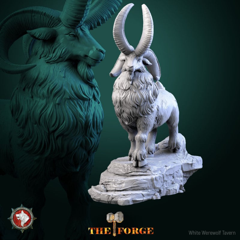 miniature Dwarven Goat by White Werewolf Tavern