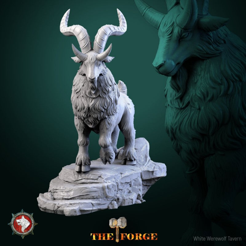 miniature Dwarven Goat by White Werewolf Tavern