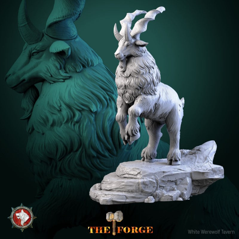 miniature Dwarven Goat by White Werewolf Tavern