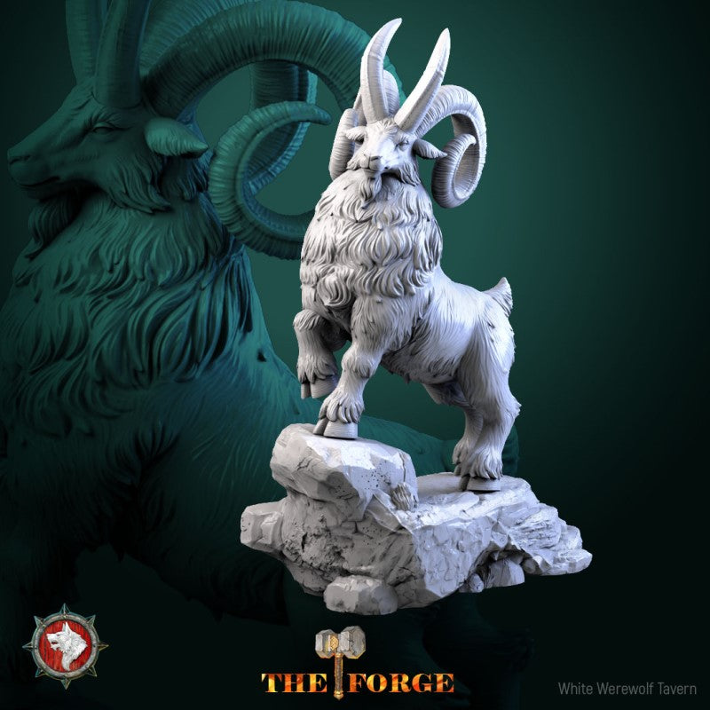 miniature Dwarven Goat by White Werewolf Tavern