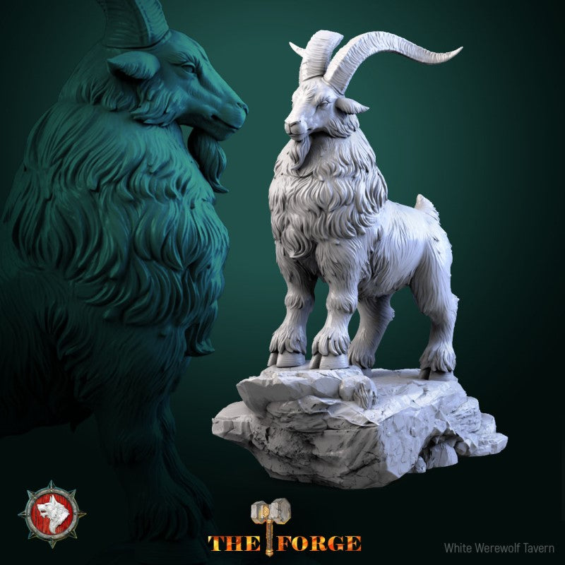 miniature Dwarven Goat by White Werewolf Tavern