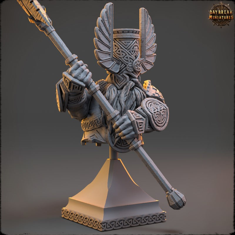 miniature Elder Thane Rauban Slicer - Bust by Daybreak Miniatures