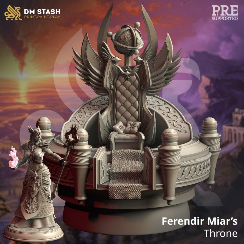 miniature Ferendir's Throne by DM Stash