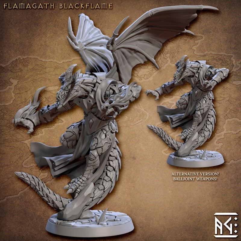 miniature Flamagath Blackflame by Artisan Guild