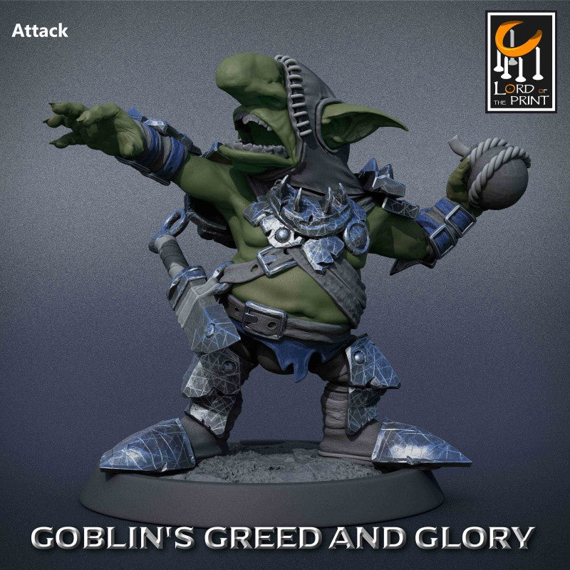 miniature Goblin Alchemist Support by Lord of the Print