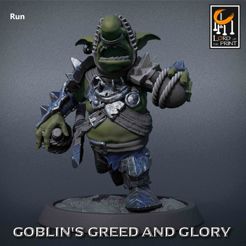 miniature Goblin Alchemist Support by Lord of the Print