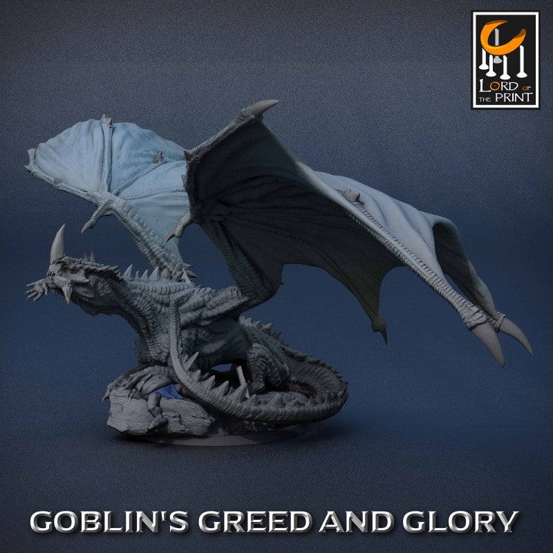 miniature Green Dragon Baby by Lord of the Print