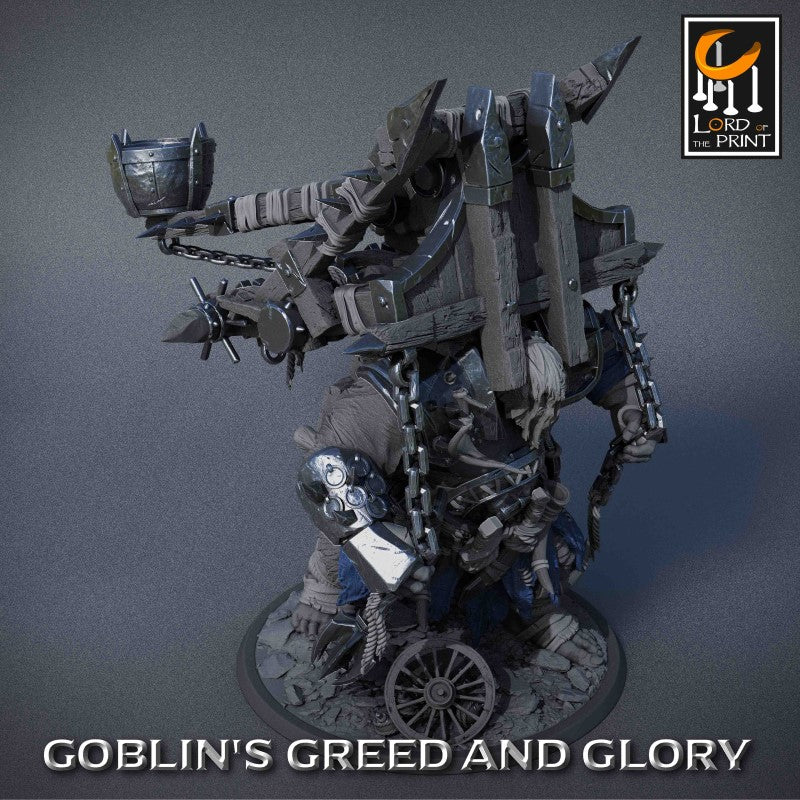 miniature Ogre Pack Supports Catapult by Lord of the Print