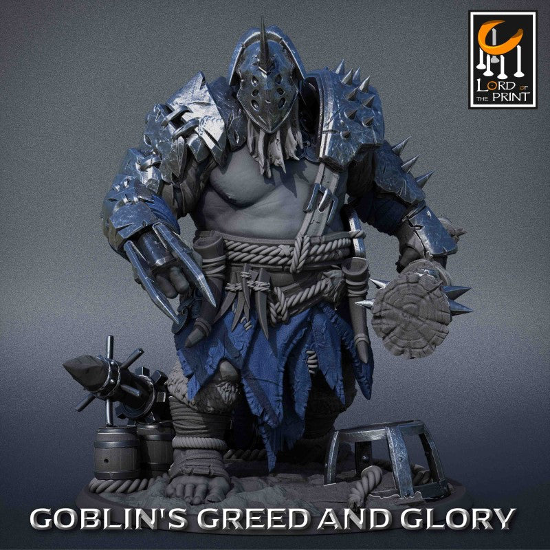 miniature Ogre Pack Supports Mace by Lord of the Print